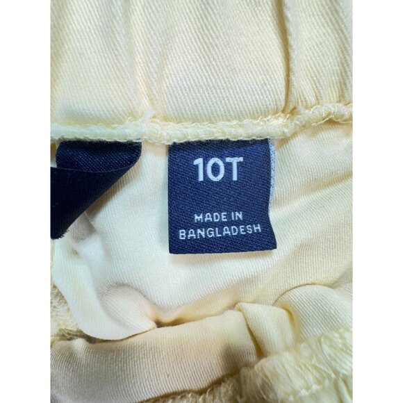 Lands End Women's Mini Skort Lightweight Cotton Size 10T Pale Yellow Casual Stre - Picture 3 of 10